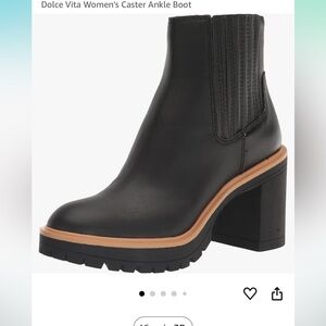 NWOT Dolce Vita Women's Caster Lug Sole Chelsea Heeled Ankle Boot